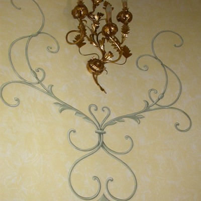 decorazione su parete villa privata San Bonifacio (VR)